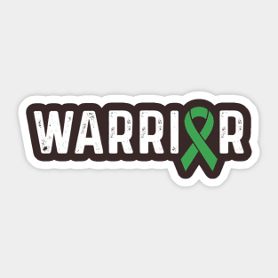 Traumatic Brain Injury Awareness Green Ribbon Tbi Warrior Sticker